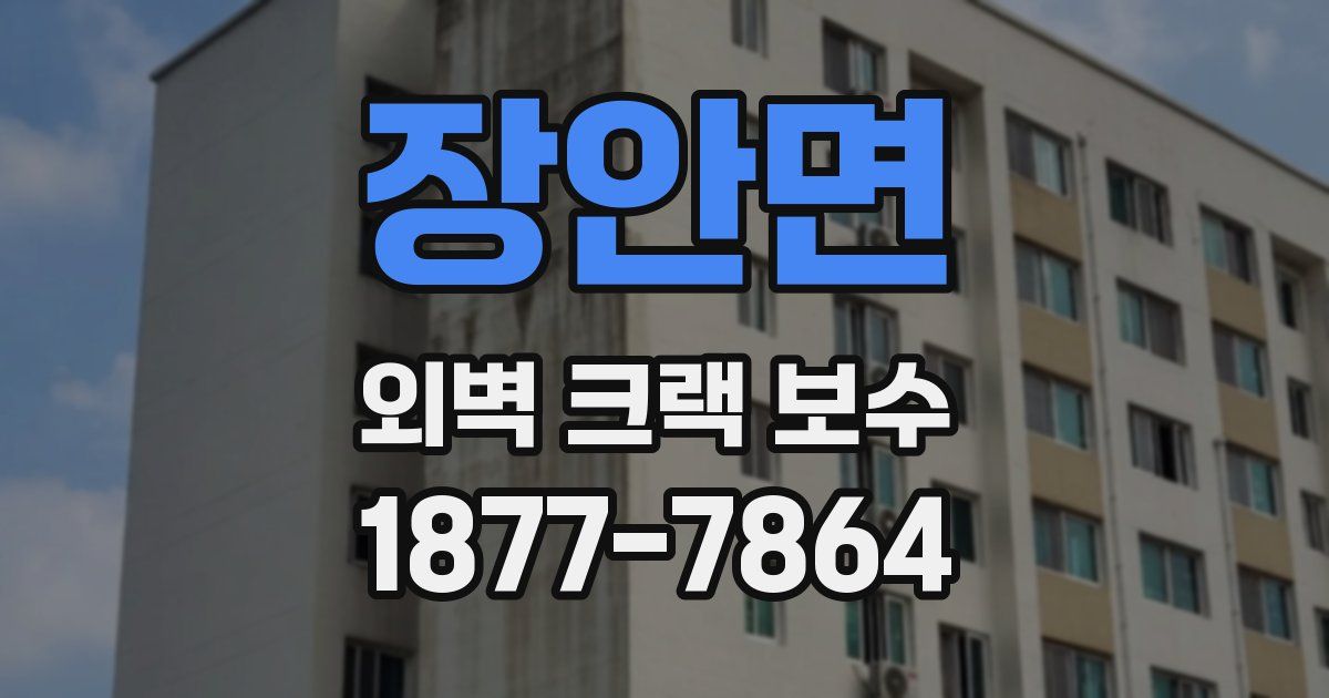 장안면 외벽 크랙 보수