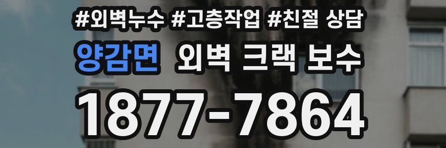 양감면 외벽 크랙 보수