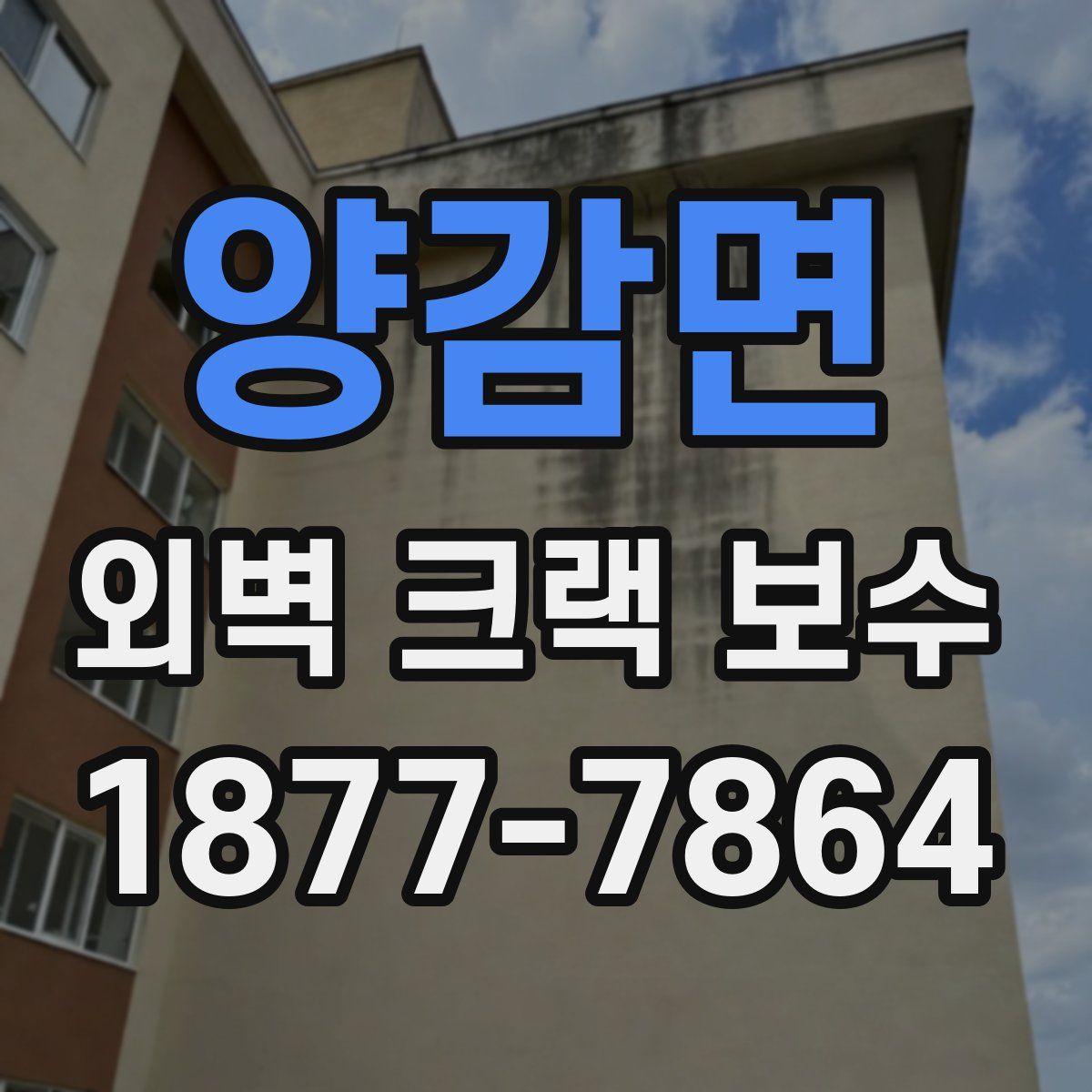 양감면 외벽 크랙 보수