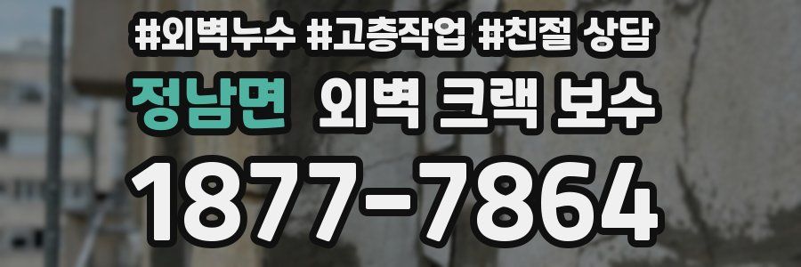 정남면 외벽 크랙 보수