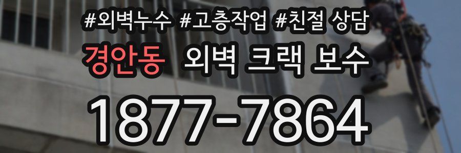 경안동 외벽 크랙 보수