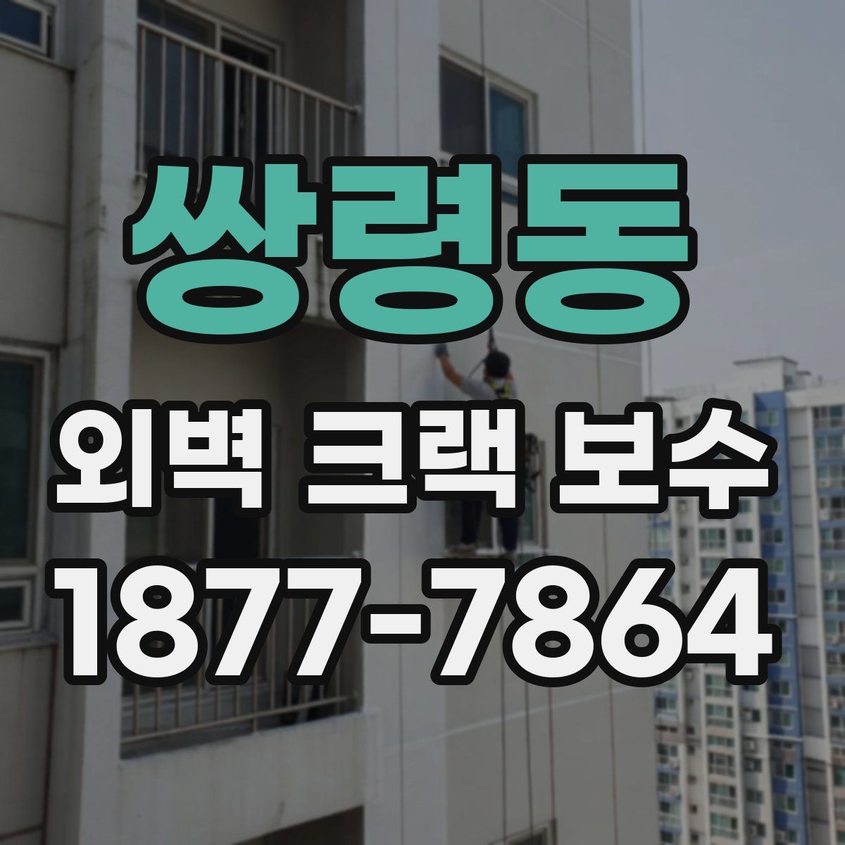 쌍령동 외벽 크랙 보수
