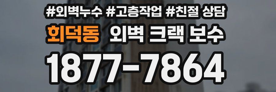 회덕동 외벽 크랙 보수