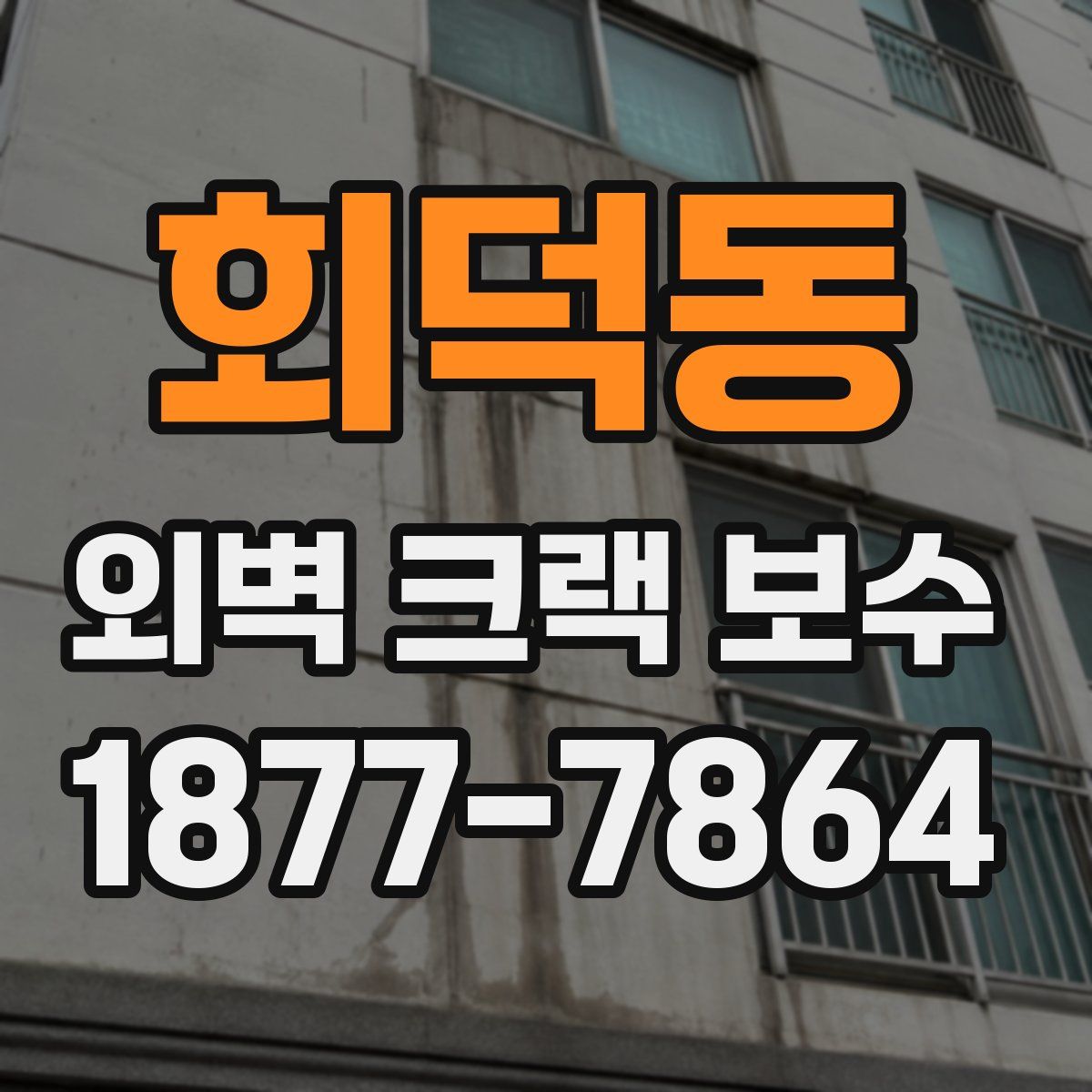 회덕동 외벽 크랙 보수