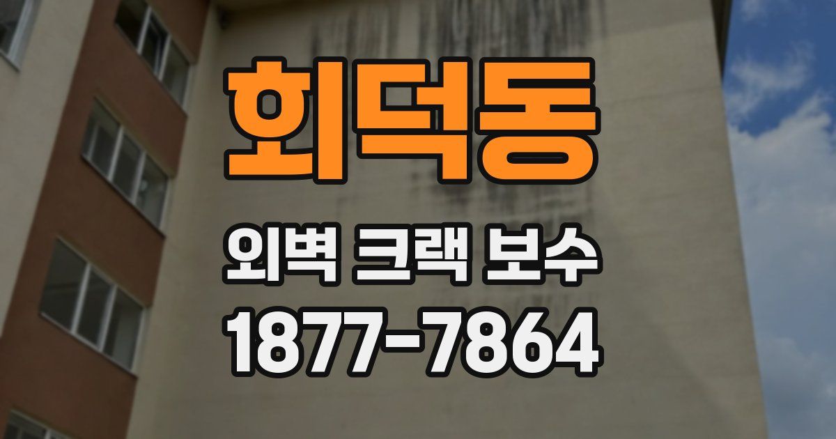 회덕동 외벽 크랙 보수