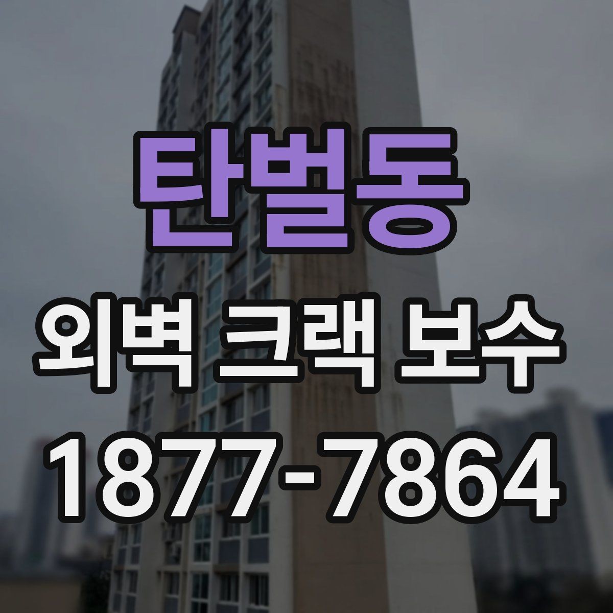 탄벌동 외벽 크랙 보수 비용 산정에 영향을 주는 요소