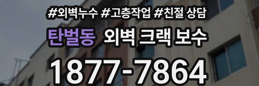 탄벌동 외벽 크랙 보수