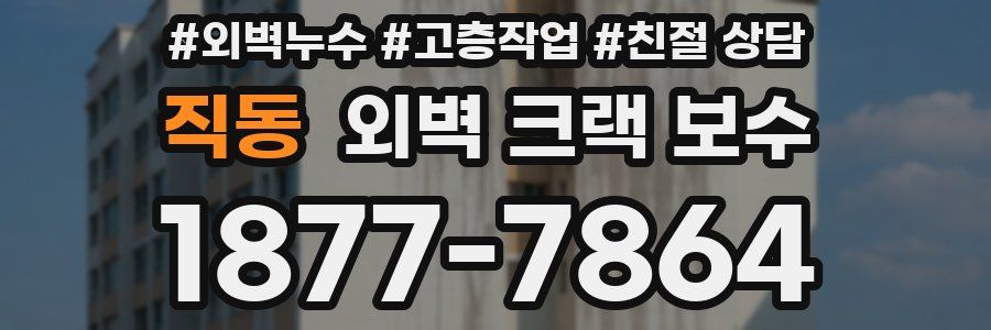 직동 외벽 크랙 보수