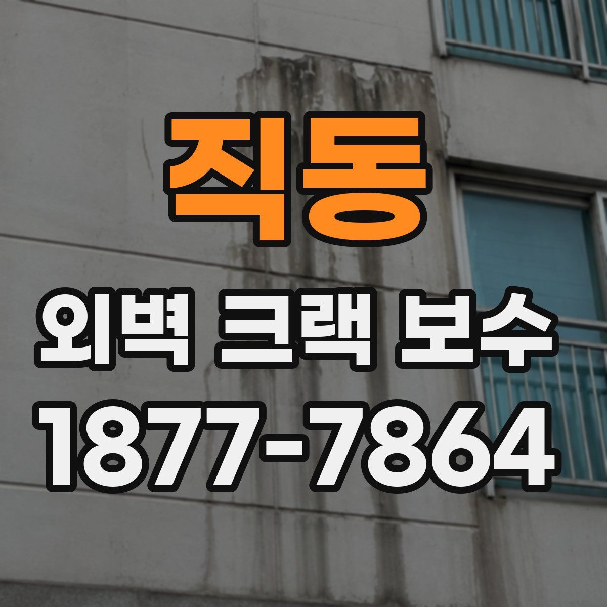 직동 외벽 크랙 보수