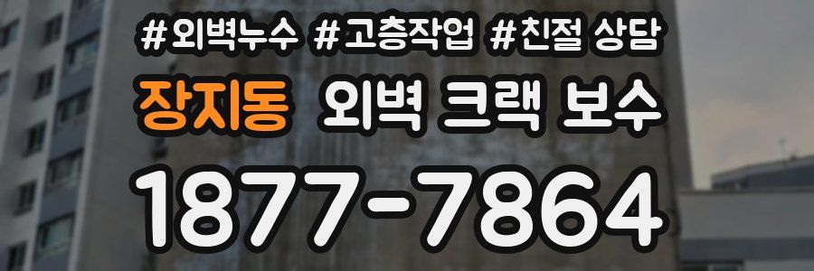 장지동 외벽 크랙 보수