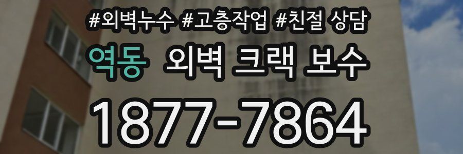 역동 외벽 크랙 보수