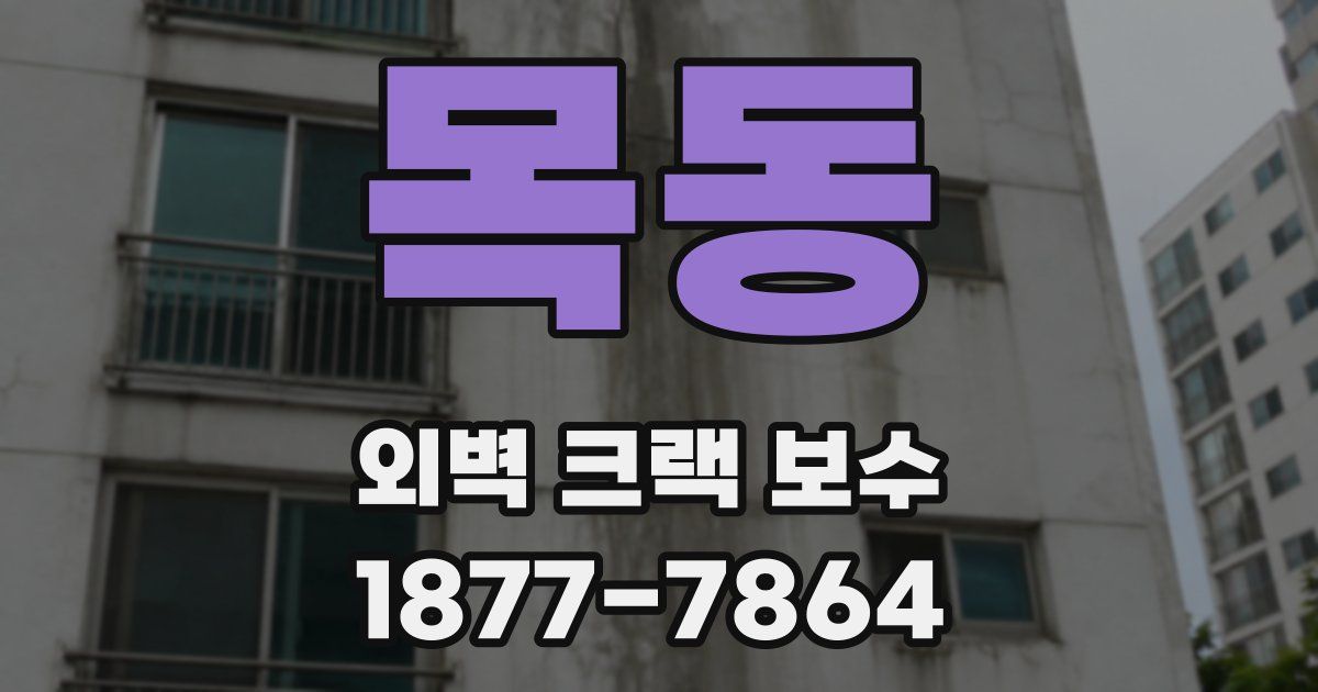목동 외벽 크랙 보수