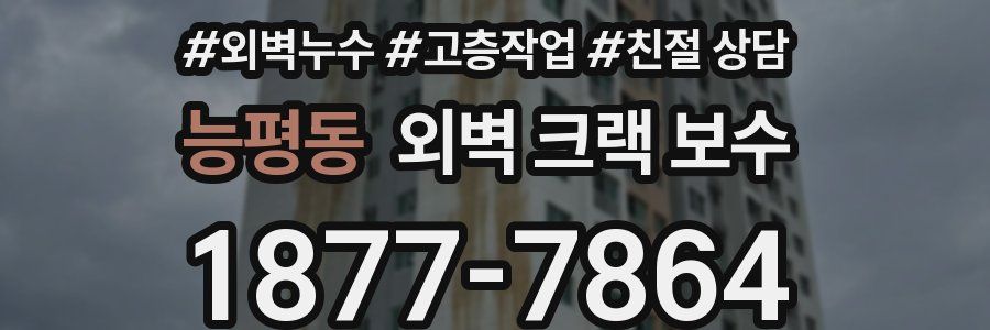 능평동 외벽 크랙 보수