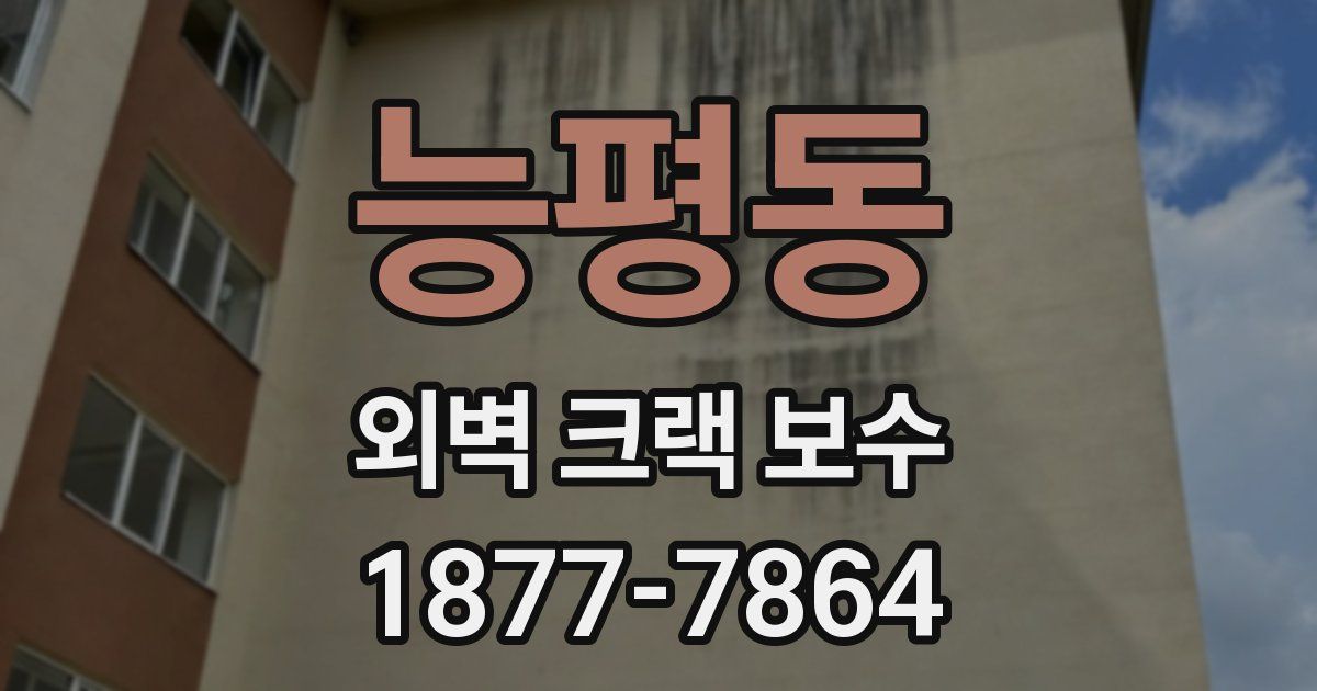능평동 외벽 크랙 보수
