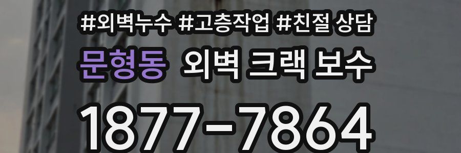 문형동 외벽 크랙 보수
