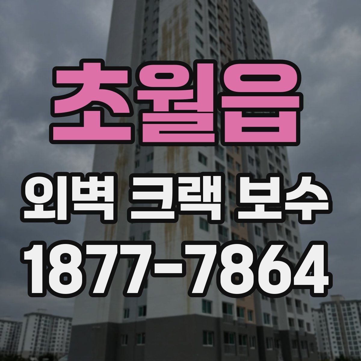 초월읍 외벽 크랙 보수 비용을 아끼려다 생기는 문제