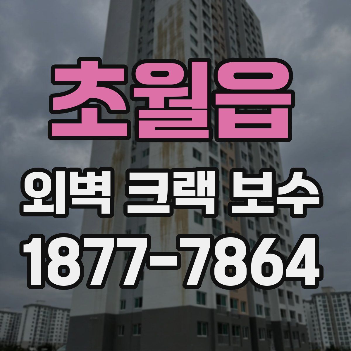 초월읍 외벽 크랙 보수