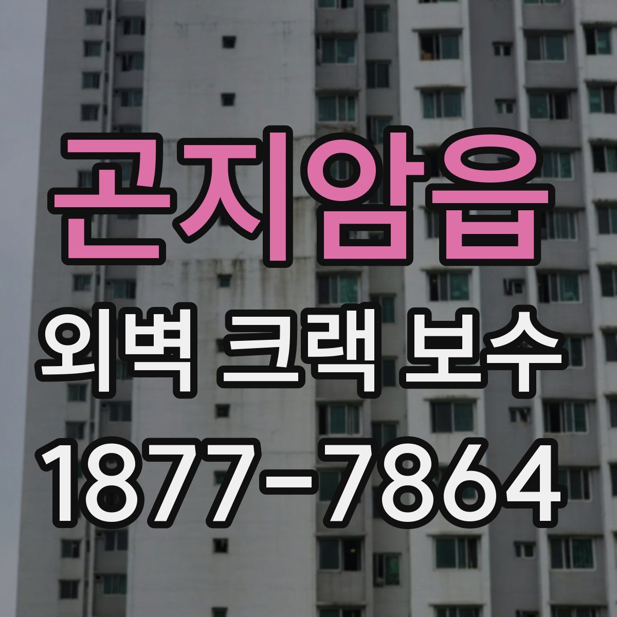 곤지암읍 외벽 크랙 보수