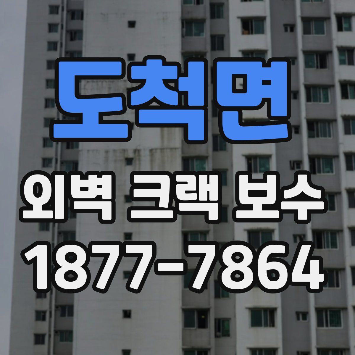 도척면 외벽 크랙 보수