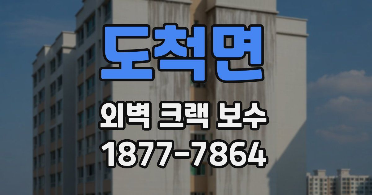 도척면 외벽 크랙 보수