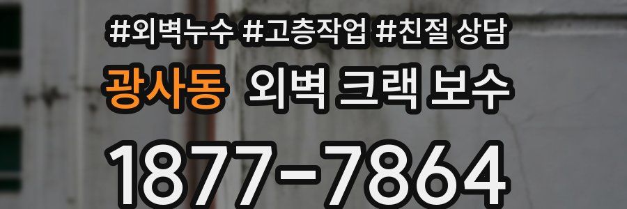 광사동 외벽 크랙 보수
