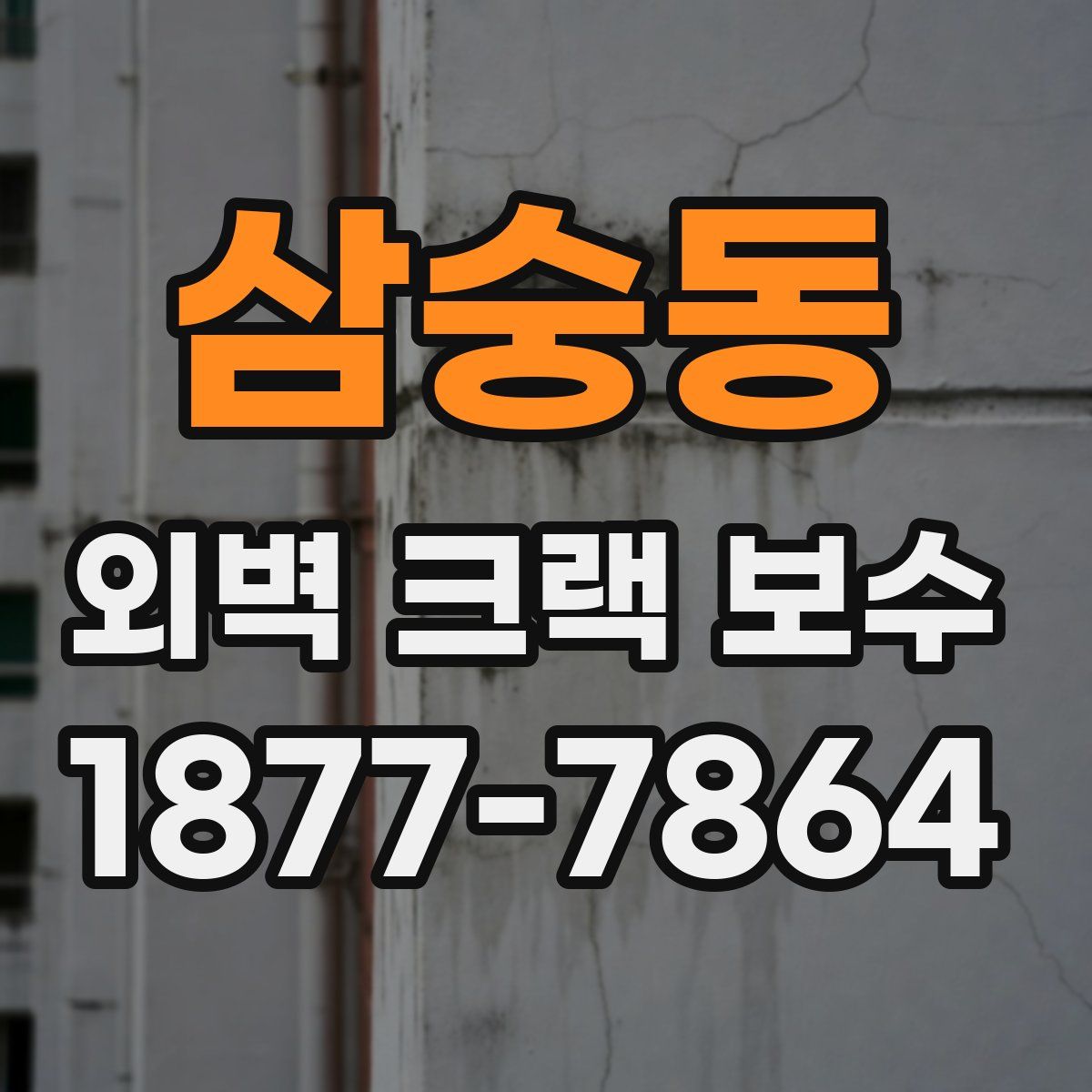 삼숭동 외벽 크랙 보수