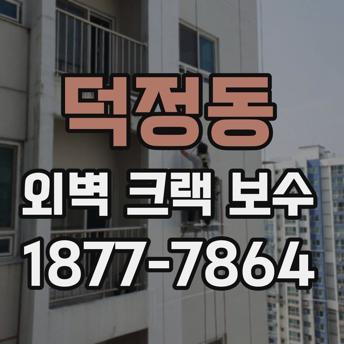 덕정동 외벽 크랙 보수