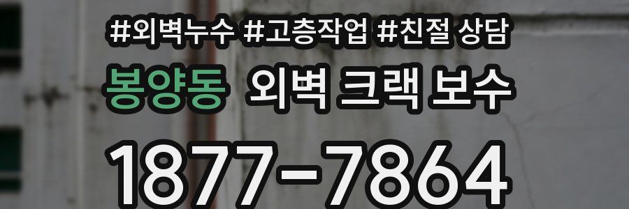 봉양동 외벽 크랙 보수