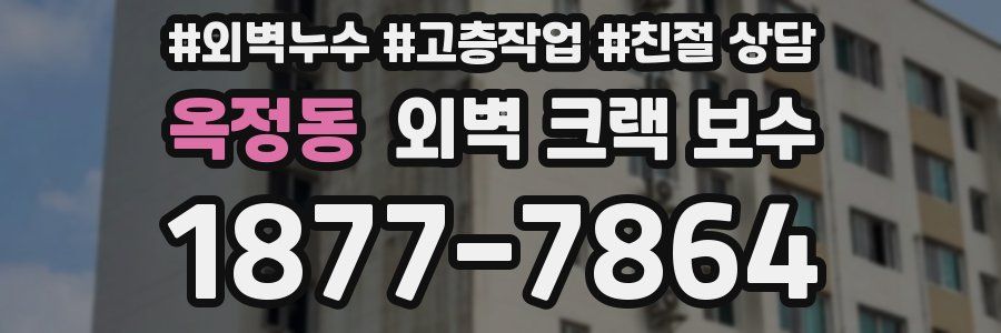 옥정동 외벽 크랙 보수