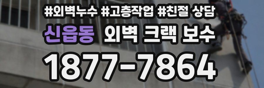 신읍동 외벽 크랙 보수