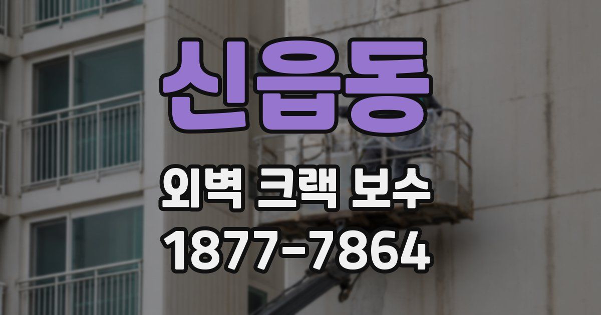 신읍동 외벽 크랙 보수