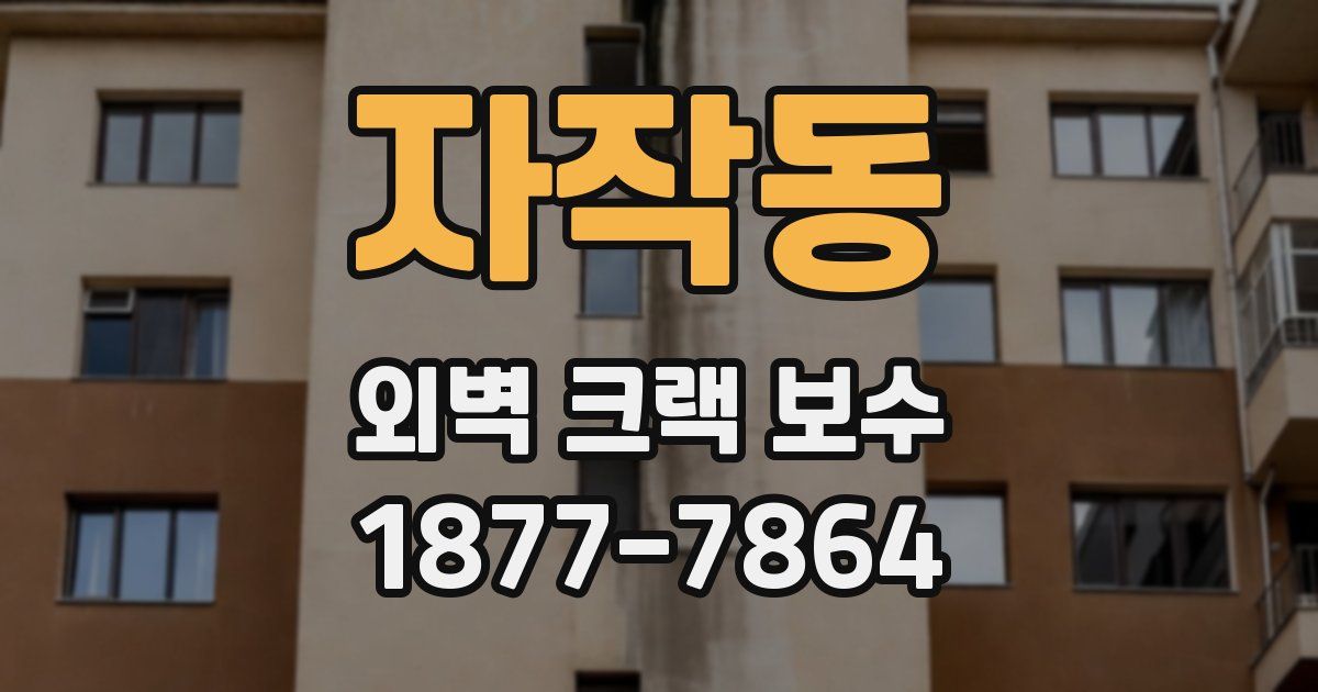자작동 외벽 크랙 보수