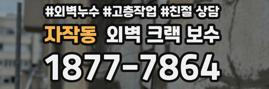 자작동 외벽 크랙 보수