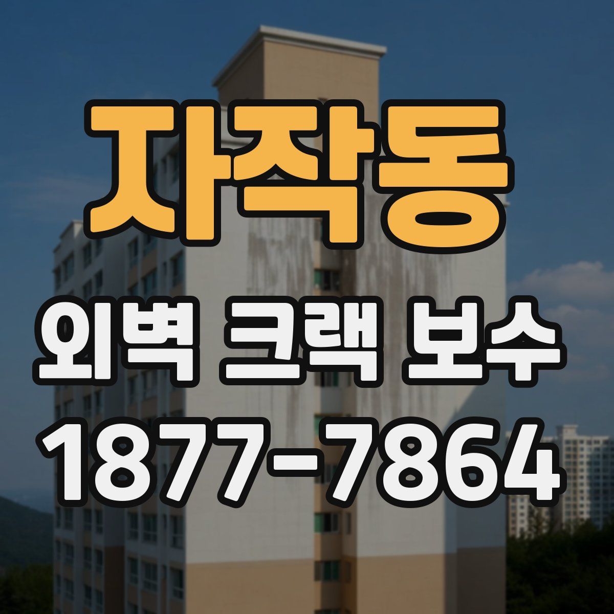 자작동 외벽 크랙 보수