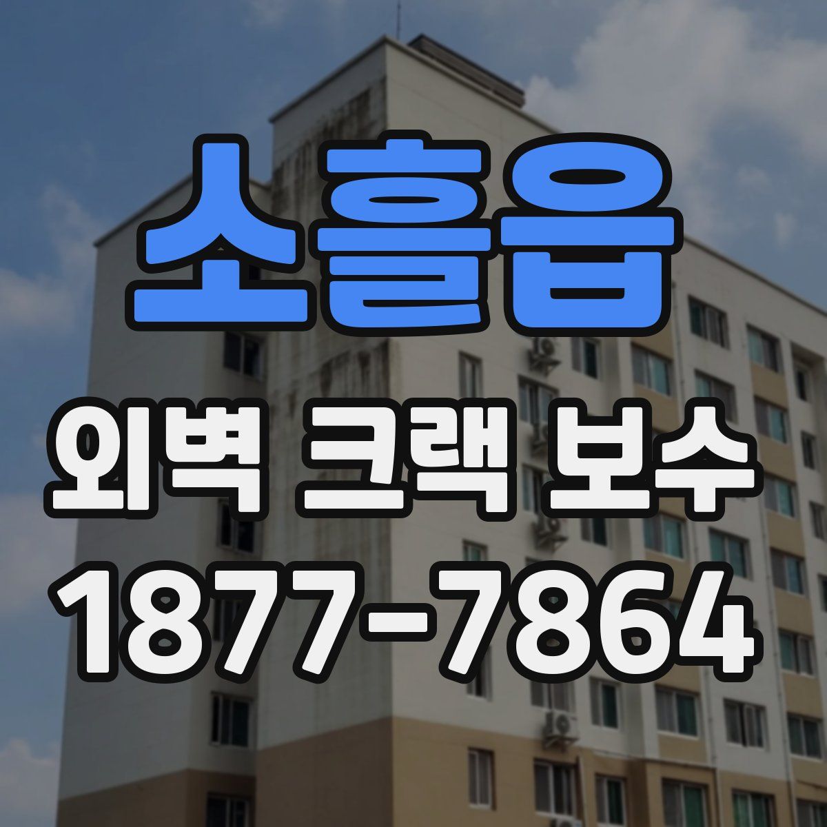 소흘읍 외벽 크랙 보수