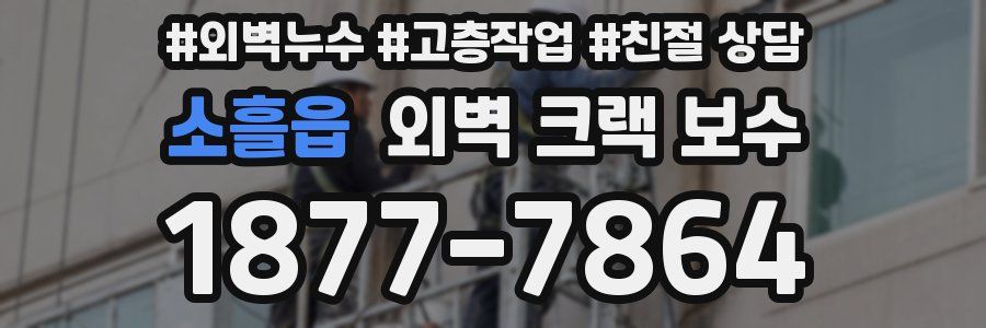 소흘읍 외벽 크랙 보수