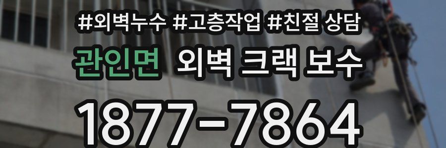 관인면 외벽 크랙 보수