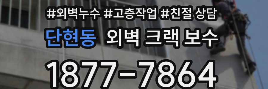 단현동 외벽 크랙 보수