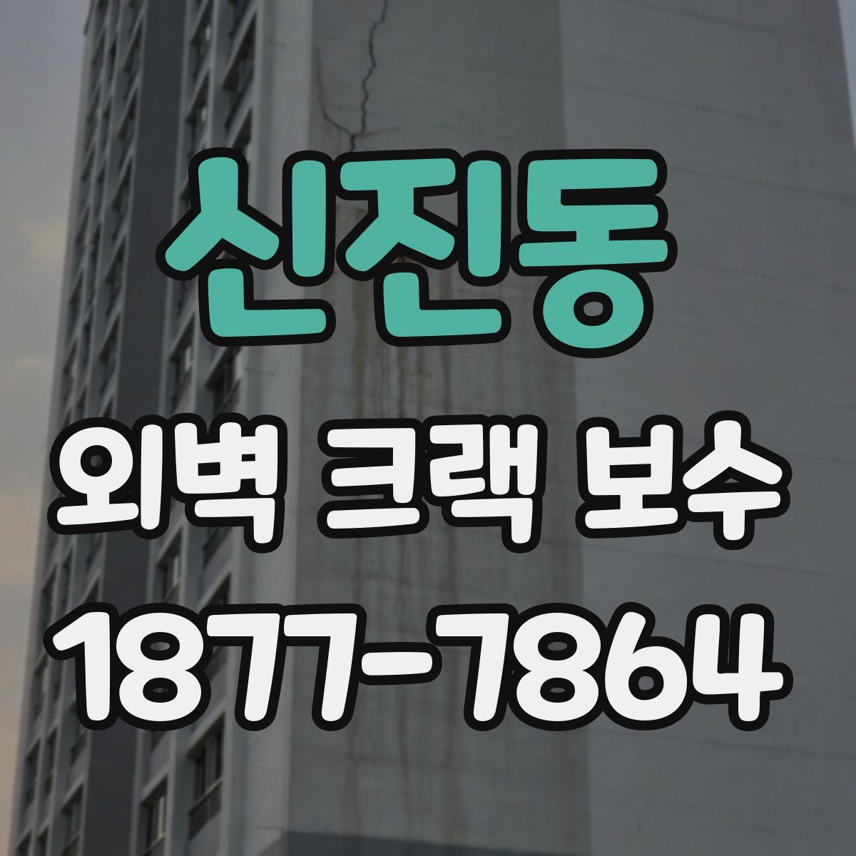 신진동 외벽 크랙 보수