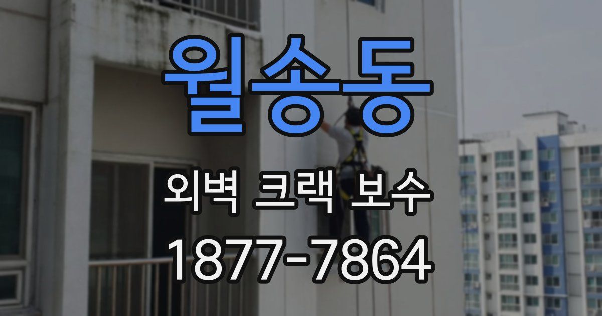 월송동 외벽 크랙 보수