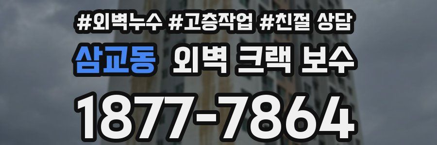 삼교동 외벽 크랙 보수