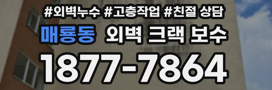 매룡동 외벽 크랙 보수