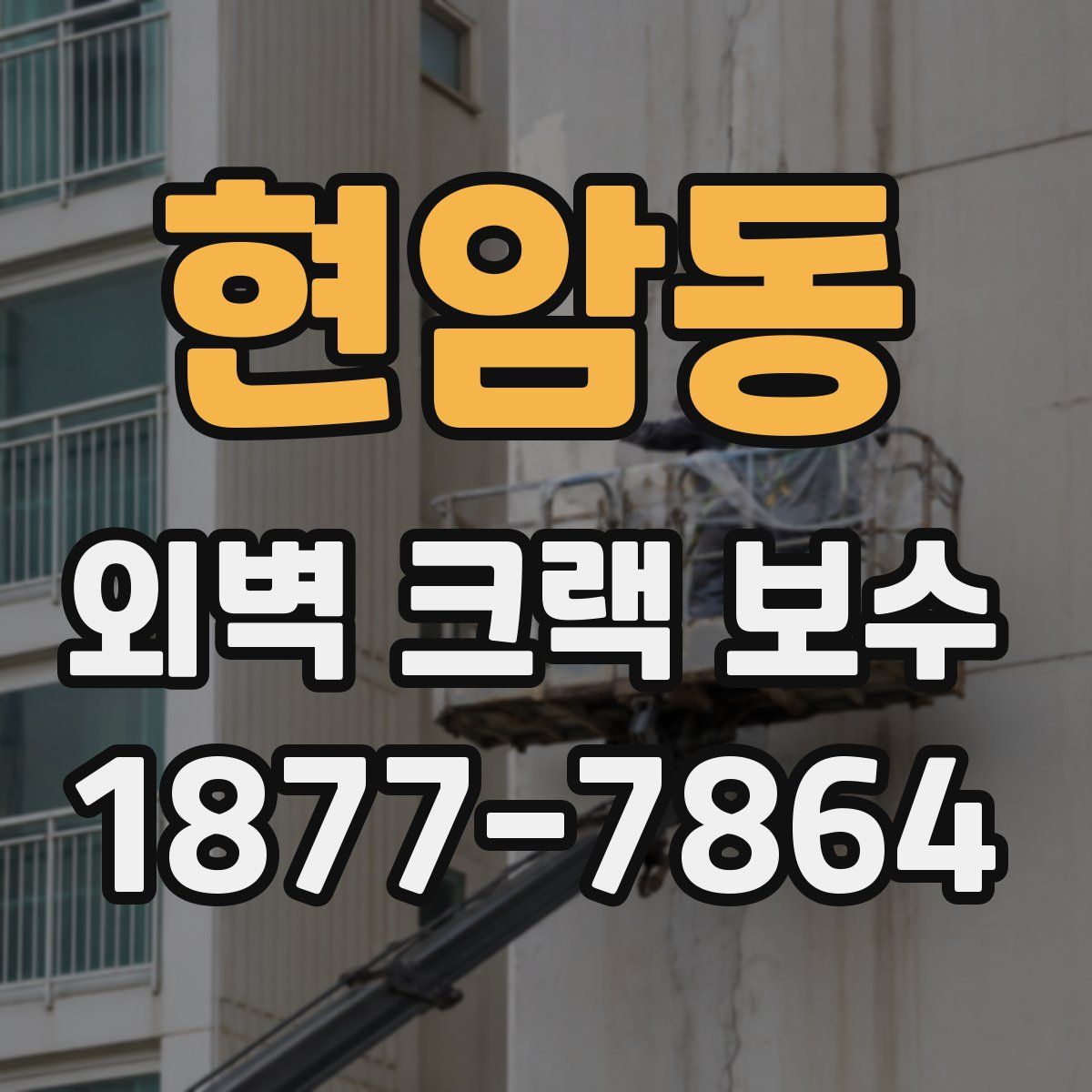현암동 외벽 크랙 보수