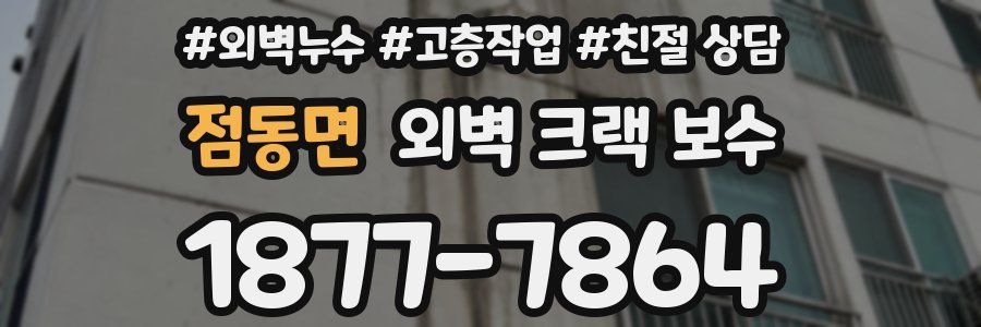 점동면 외벽 크랙 보수