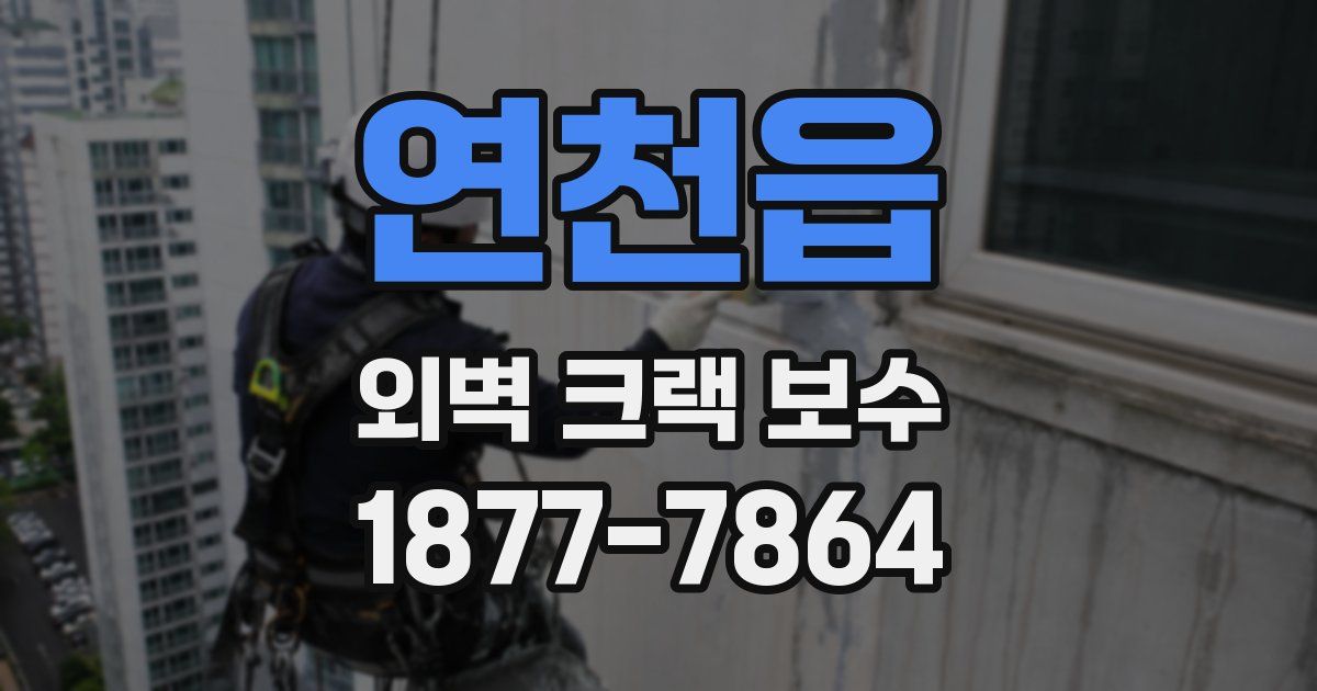 연천읍 외벽 크랙 보수