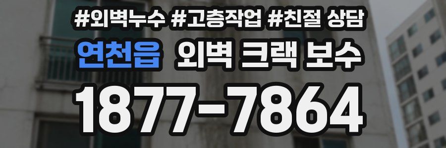 연천읍 외벽 크랙 보수
