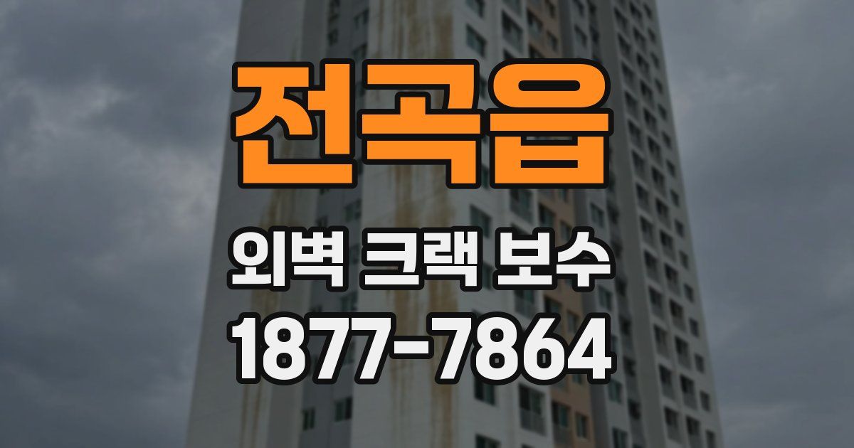 전곡읍 외벽 크랙 보수