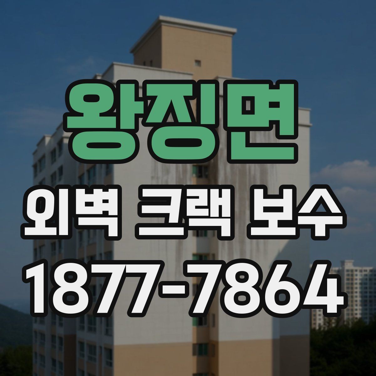 왕징면 외벽 크랙 보수 계획을 세울 때 고려할 순서