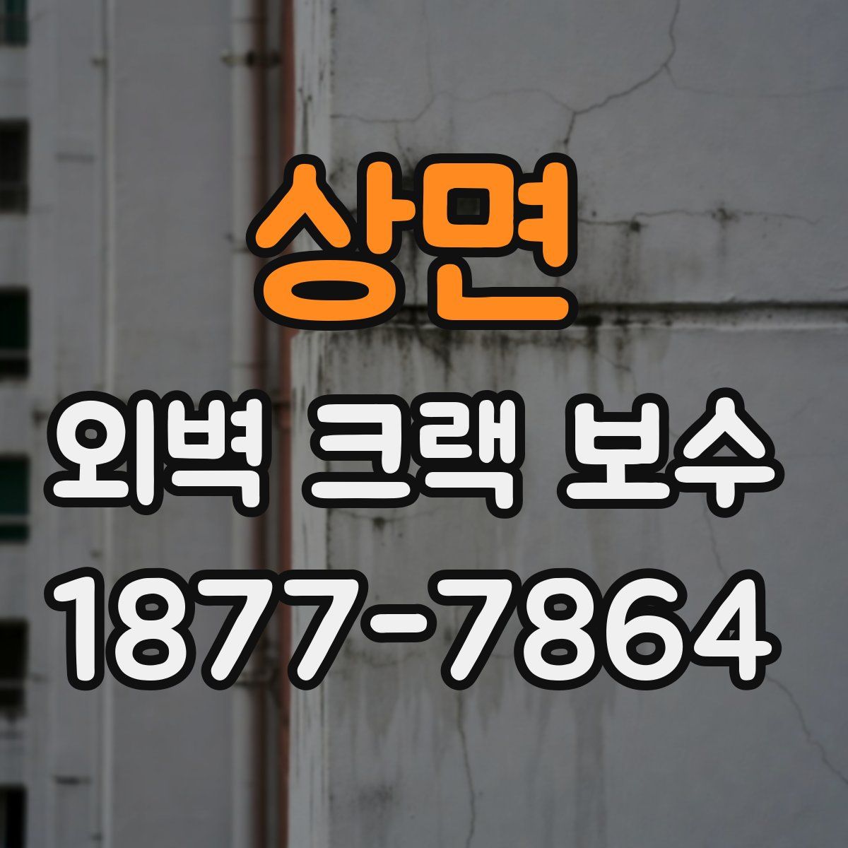 상면 외벽 크랙 보수