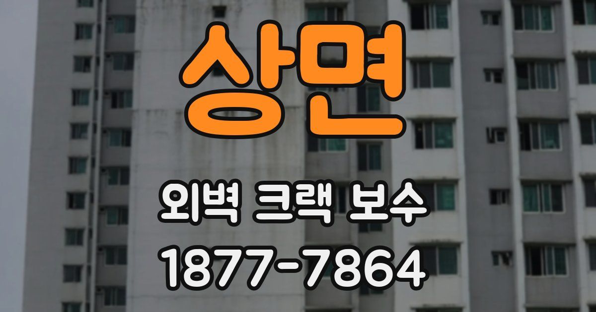 상면 외벽 크랙 보수